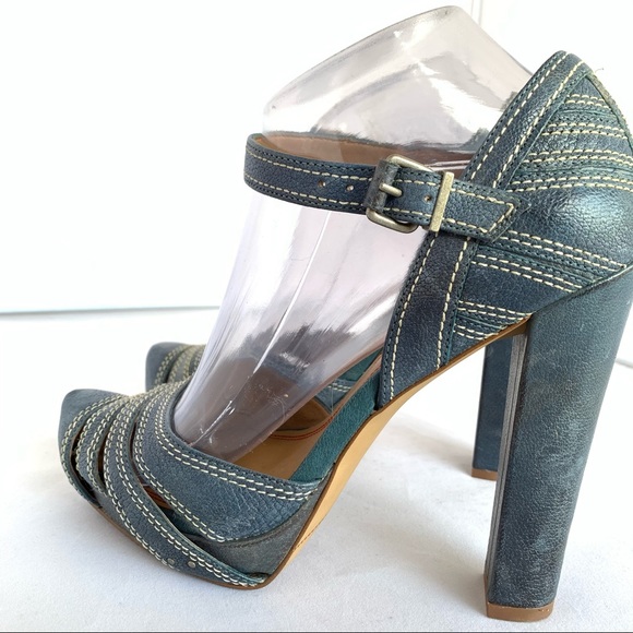 Miss Sixty Retro Shaka Heels Blue CA - Picture 4 of 8